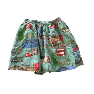 Mini Boden Green and Pink Scenic Skirt